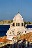 ibenik, Sebenico, la cattedrale di S Giacomo. La cupola ottagonale.