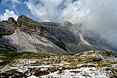 Brenta Settentrionale - Il Pra Castron di Flavona visto dal Passo del Grost.
