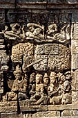 Borobudur, relief of the upper galleries