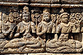 Borobudur, relief of the upper galleries.
