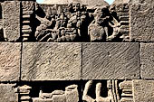 Borobudur, reliefs of the First Gallery balustrade. 