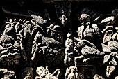 Borobudur, reliefs of the First Gallery balustrade. 