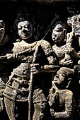 Borobudur, reliefs of the First Gallery balustrade. 