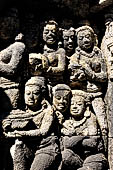 Borobudur, reliefs of the First Gallery balustrade. 