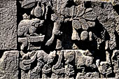 Borobudur, reliefs of the First Gallery balustrade.