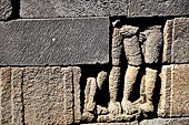 Borobudur, reliefs of the First Gallery balustrade.