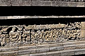 Borobudur, reliefs of the Second Gallery balustrade