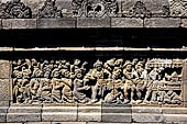 Borobudur, reliefs of the Second Gallery balustrade