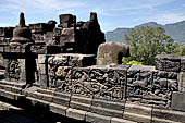 Borobudur, reliefs of the Second Gallery balustrade