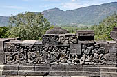 Borobudur, reliefs of the Second Gallery balustrade