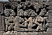 Borobudur, reliefs of the Second Gallery balustrade