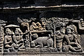 Borobudur, reliefs of the Second Gallery balustrade