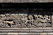 Borobudur, reliefs of the Second Gallery balustrade