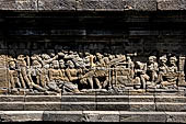 Borobudur, reliefs of the Second Gallery balustrade