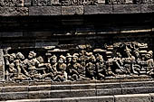 Borobudur, reliefs of the Second Gallery balustrade