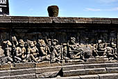 Borobudur, reliefs of the Second Gallery balustrade