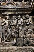 Borobudur, relief of the upper galleries