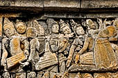 Borobudur, relief of the upper galleries