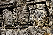 Borobudur, relief of the upper galleries