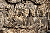 Borobudur, relief of the upper galleries