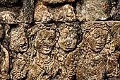 Borobudur, relief of the upper galleries