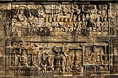 Borobudur reliefs - First Gallery, Northern side - Panel 79. 