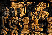 Borobudur, relief of the upper galleries