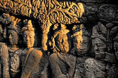Borobudur, relief of the upper galleries