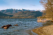 Lago di Lugano - Figino, Oasi di Casoro. Le sponde del lago guardando a Nord.