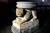 Italy - Como Lake, Piona Abbey. Marble lion of the church