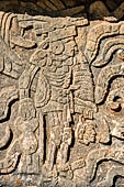 Chichen Itza - The Tzompantli. Warriors who carry human heads in their hands. 