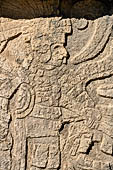 Chichen Itza - The Tzompantli. Warriors who carry human heads in their hands. 