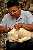 Chichen Itza - Souvenir sellers among the ruins.