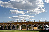 Izamal - Convent of San Antonio de Padua (XVI c), the porticoed atrium.