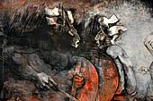 Merida - the Plaza Principal, Palacio del Gobierno: murals in the Salon de Historia.