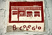 Merida - street sign plaques at the corner of the roads.