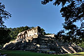 Palenque - The Palace seen from North. 