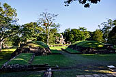 Palenque - The grassy ball court (juego de pelota). 