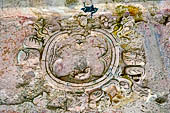 Palenque - The Palace East side, Casa A, stucco medallions of the eastern corridor. 