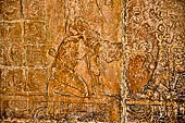 Palenque - Temple of the Sun (Templo del Sol). Tables of accession of king Serpent-Jaguar II (Chan-Bahlum). 