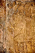 Palenque - Temple of the Sun (Templo del Sol). Tables of accession of king Serpent-Jaguar II (Chan-Bahlum). 