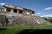 Palenque - The Palace East side, Casa A on top of the great staircase. 