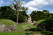 Palenque - The grassy ball court (juego de pelota). 