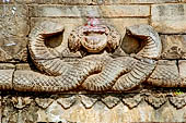 Bhaktapur - Durbar Square - Fasidega Temple (Shiva) on the eastern esplanade of the square, decoration detail.
