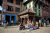 Bhaktapur - the road that from Taumadhi Tole leads to Tachupal Tole.