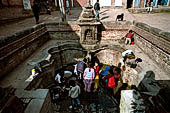 Bhaktapur - the road leading to Tachupal Tole, a beautiful hiti with 'Umamahashevar' sculpture.