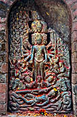 Changu Narayan - Stele of Vishworup (VII C) on the platform at the South side of the courtyard.