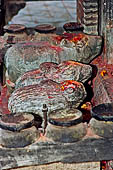Changu Narayan - detail of carved stones of Kileshwor temple.