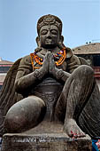 Kathmandu - Durbar Square. Garuda Statue in front of Trailokya Mohan