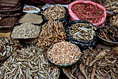 Kathmandu - Durbar Square. The temples of the south-west end of the square are used like a market.